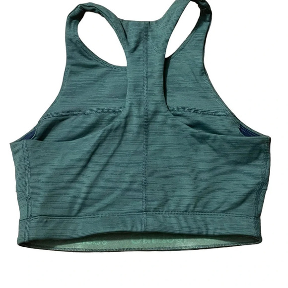 Outdoor Voices Evergreen Move Free/ Tech Sweat Crop Top, Size Xs - Picture 3 of 5